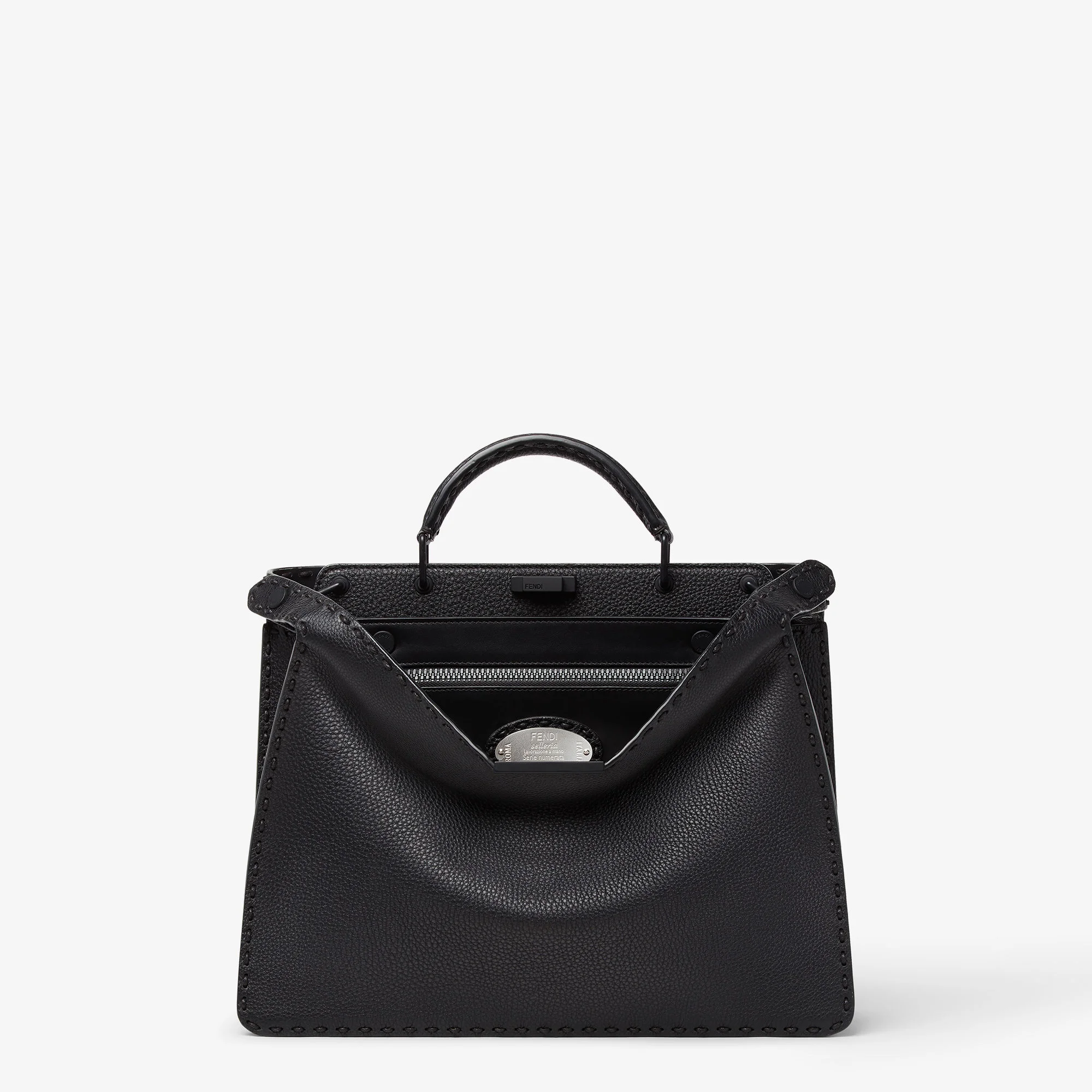Fendi Peekaboo ISeeU Medium Selleria — Black Cuoio Romano (Men)