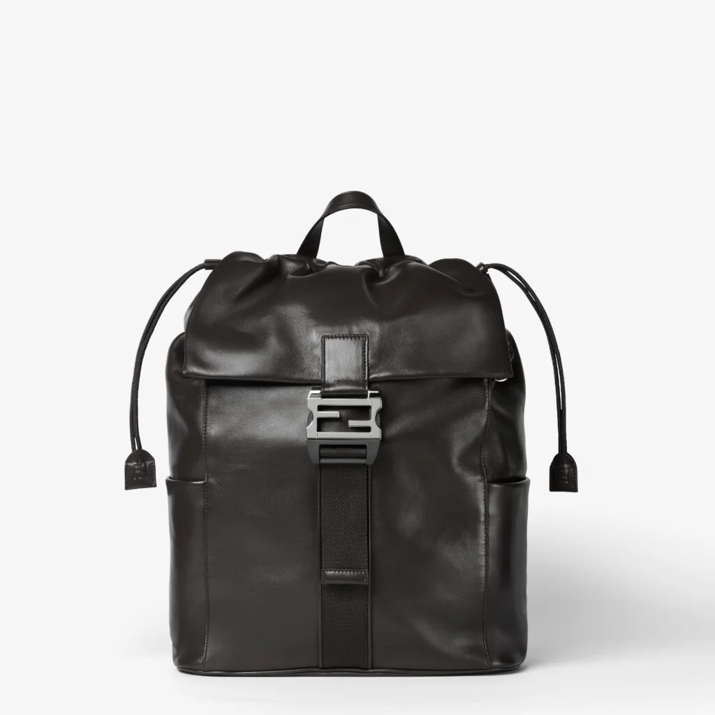 Fendi Flux Backpack — Black Calf Leather (Men)