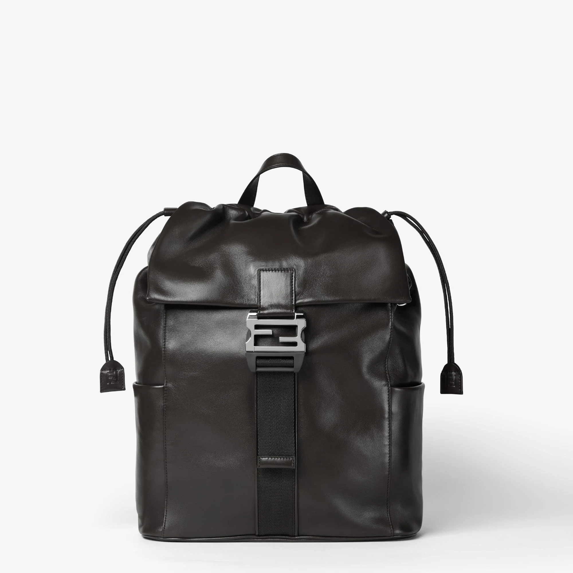 Fendi Flux Backpack — Black Calf Leather (Men)