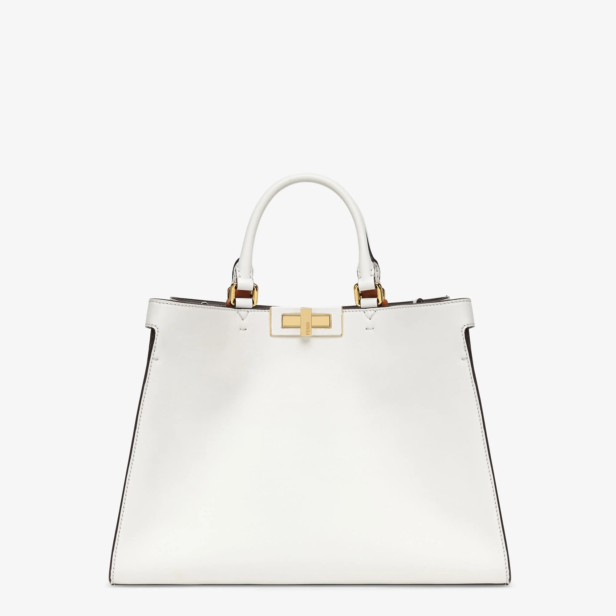 Fendi Peekaboo X-Tote Small — White Leather