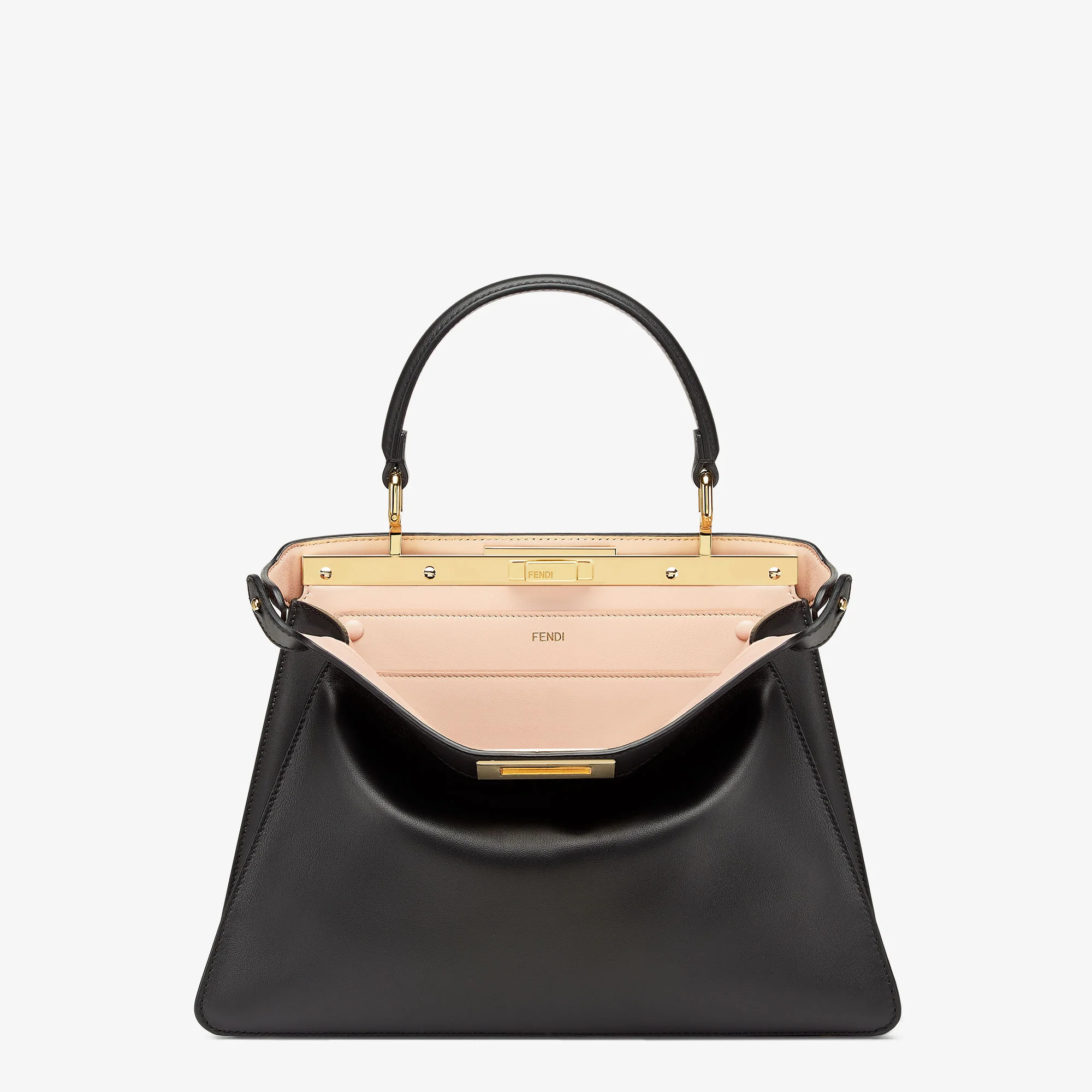 Fendi Peekaboo ISeeU Medium — Black Calf Leather