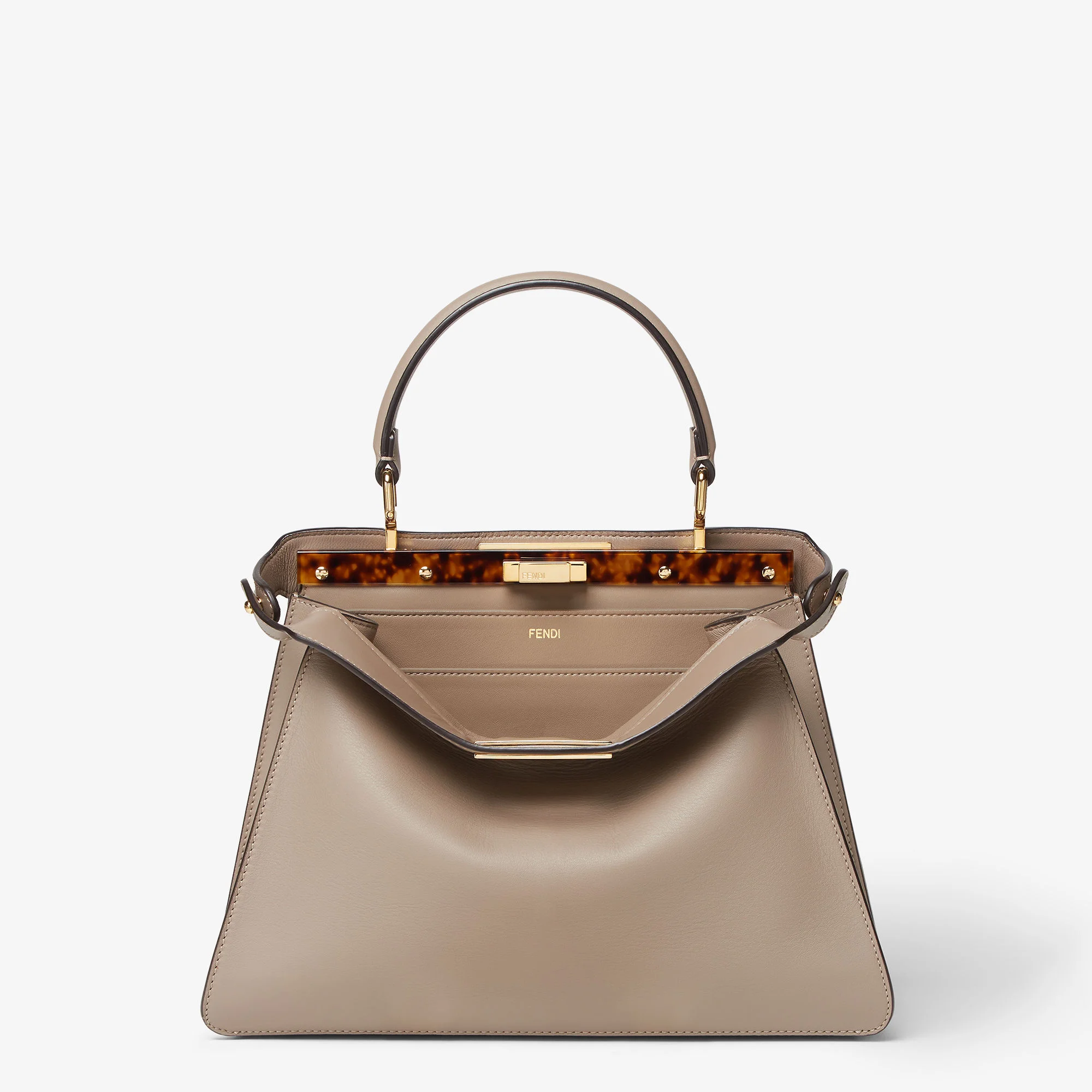 Fendi Peekaboo ISeeU Medium — Dove Gray Calfskin