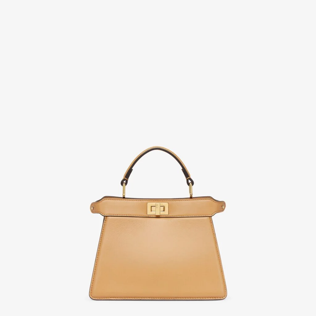 Fendi Peekaboo ISeeU Petite — Beige Padded Nappa Leather