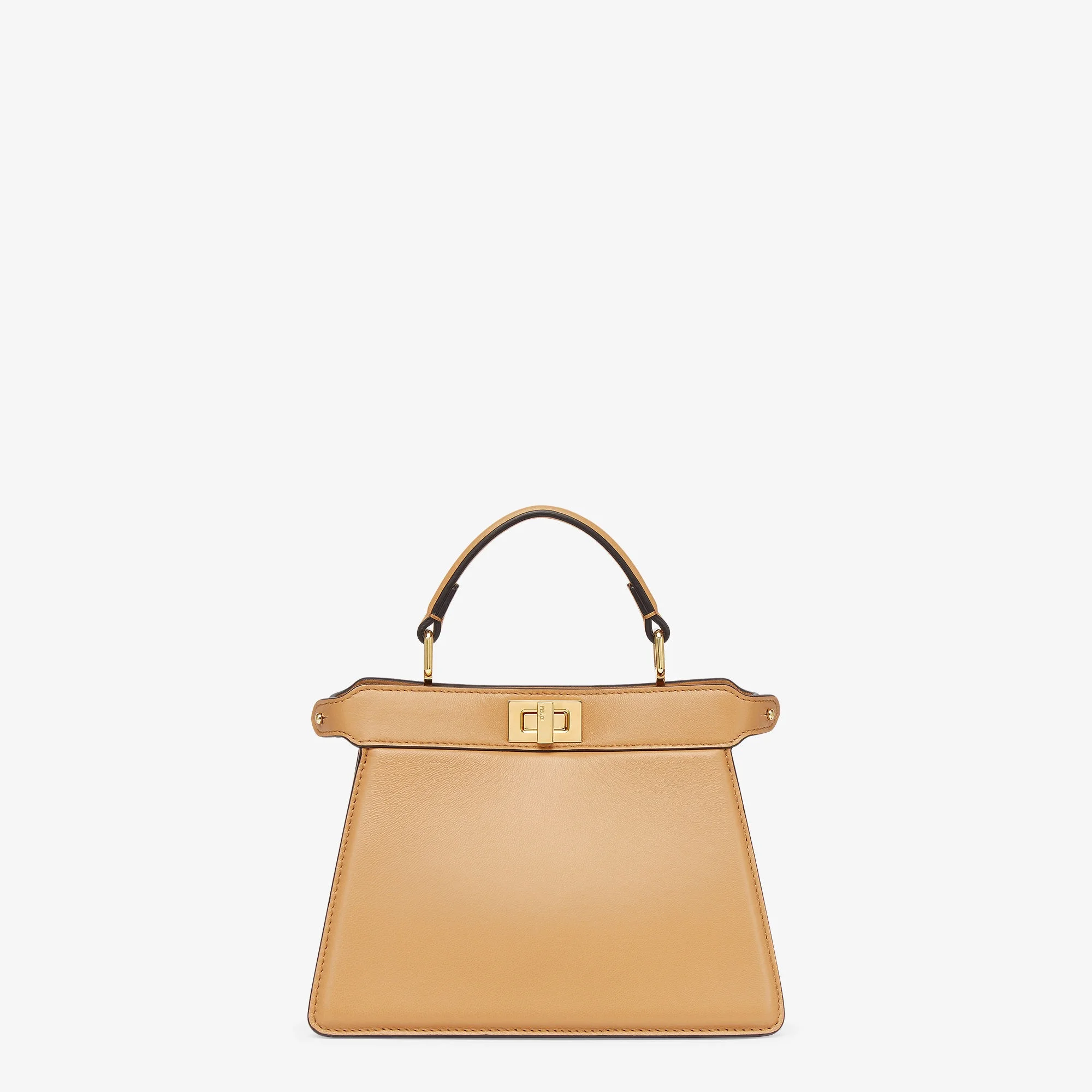 Fendi Peekaboo ISeeU Petite — Beige Padded Nappa Leather