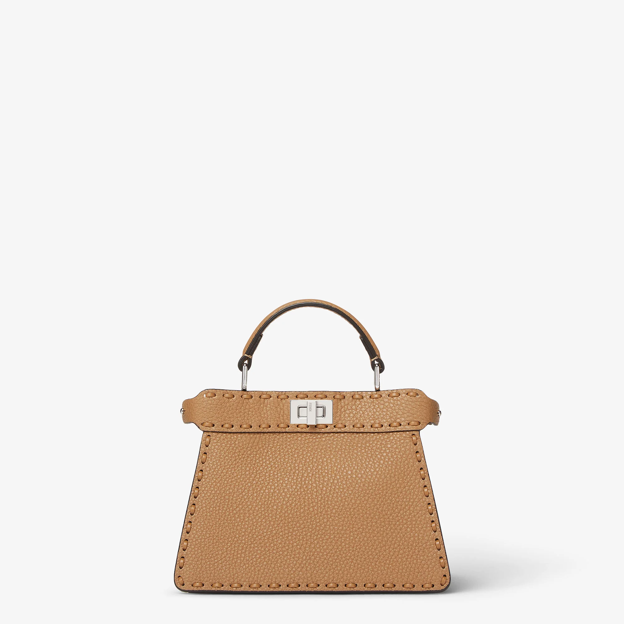 Fendi Peekaboo ISeeU Petite — Cappuccino Selleria