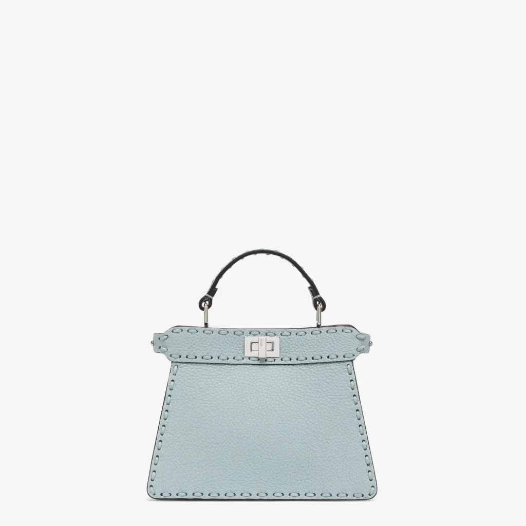 Fendi Peekaboo ISeeU Petite — Light Blue Selleria