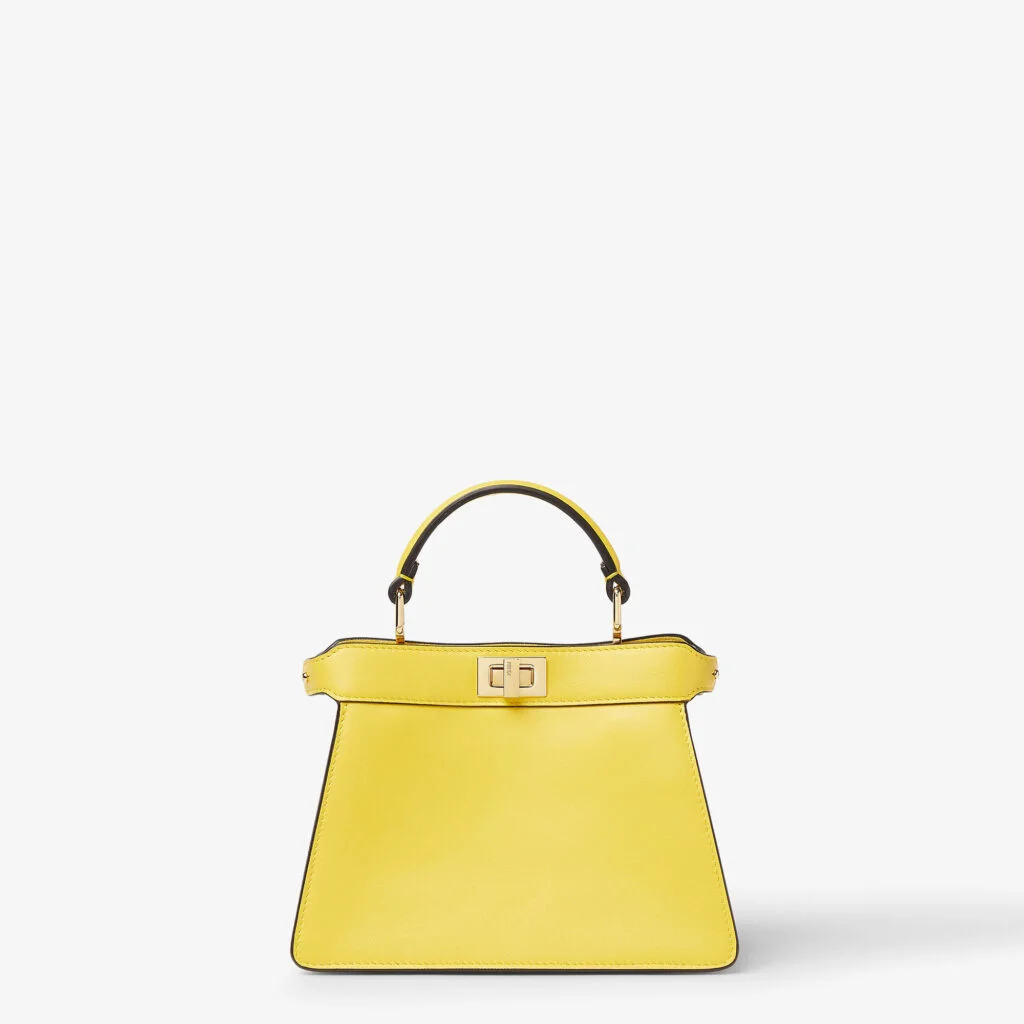 Fendi Peekaboo ISeeU Petite — Broom Yellow Leather