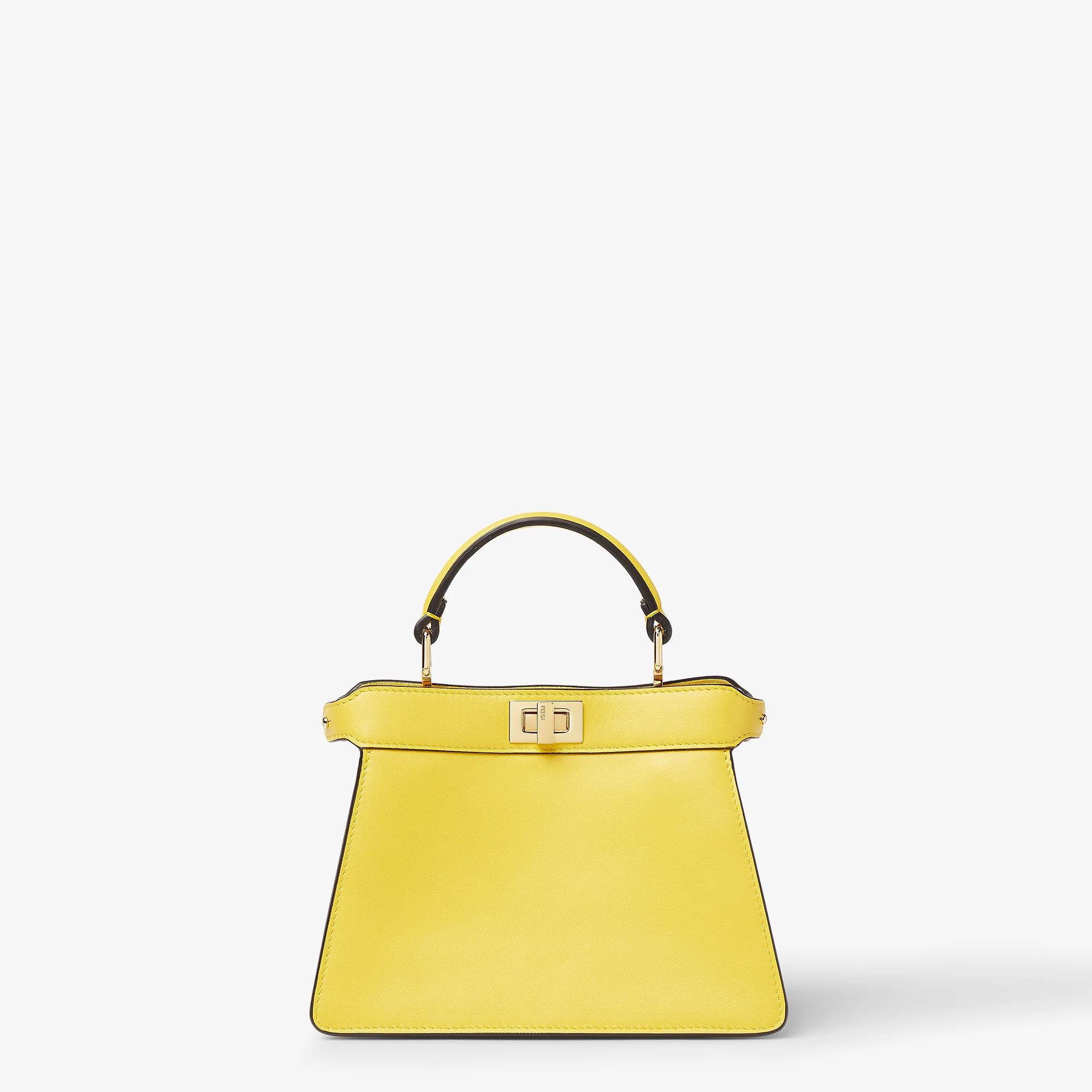 Fendi Peekaboo ISeeU Petite — Broom Yellow Leather