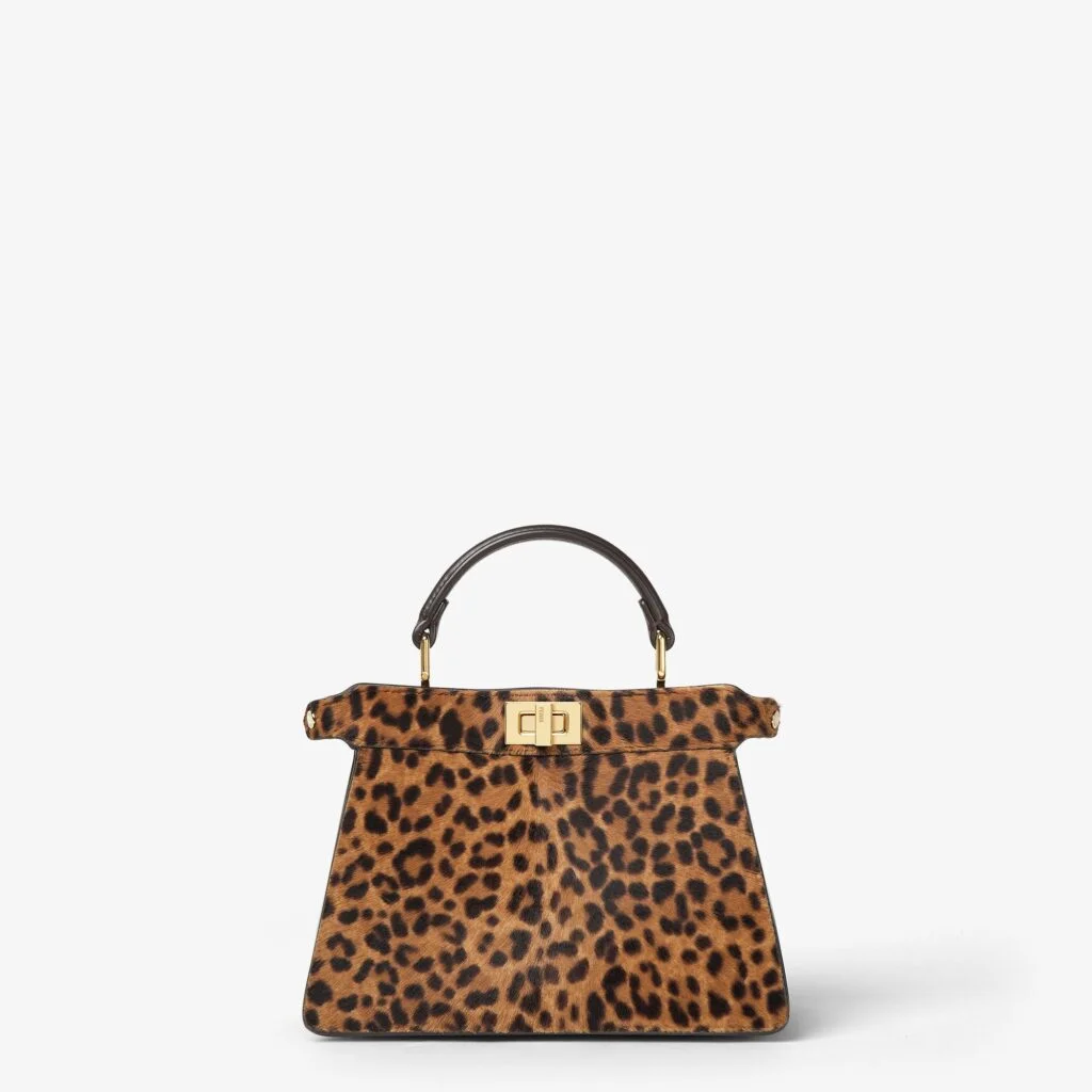 Fendi Peekaboo ISeeU Petite — Printed Cavallino Calfskin