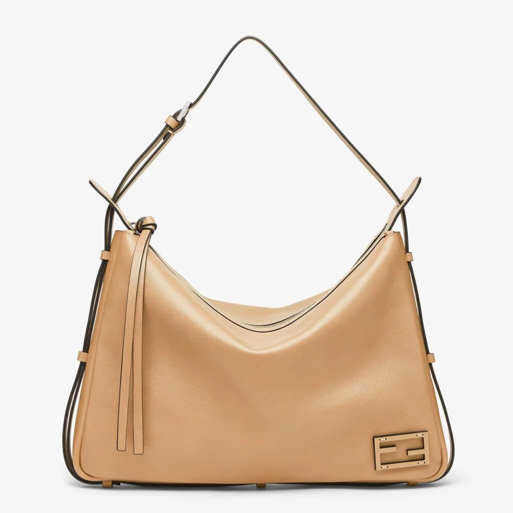 Simply Fendi Large — Beige Leather