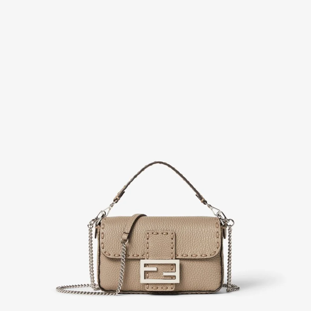 Fendi Baguette Mini — Dove Gray Selleria