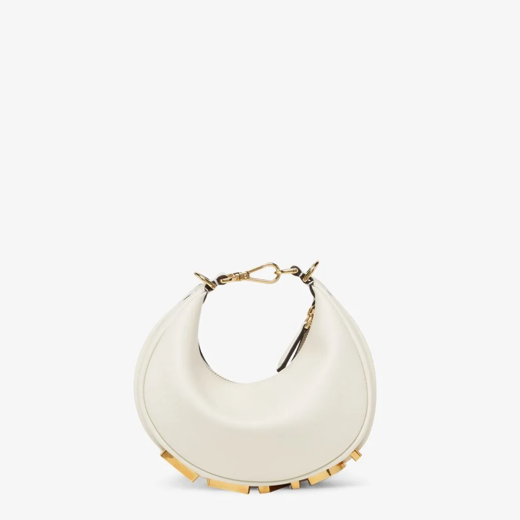 Fendi Fendigraphy Mini — White Leather