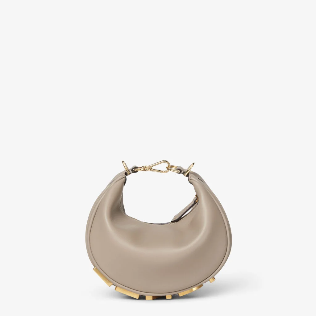 Fendi Fendigraphy Mini — Dove Gray Leather