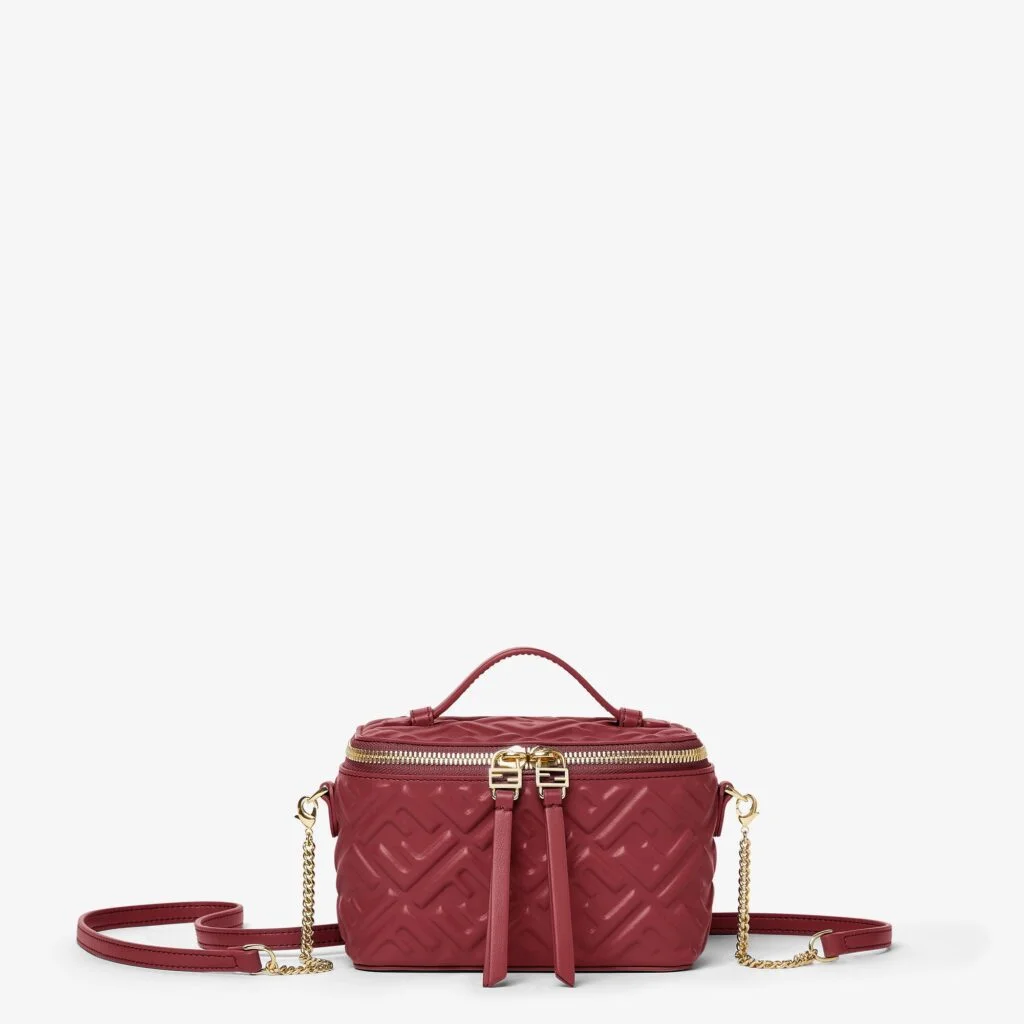 Fendi Vanity — Burgundy Nappa Leather with FF Motif