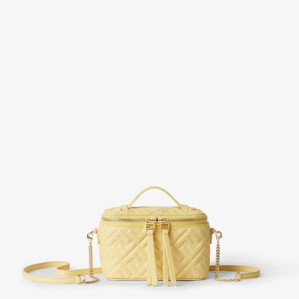 Fendi Vanity — Yellow Nappa Leather with FF Motif