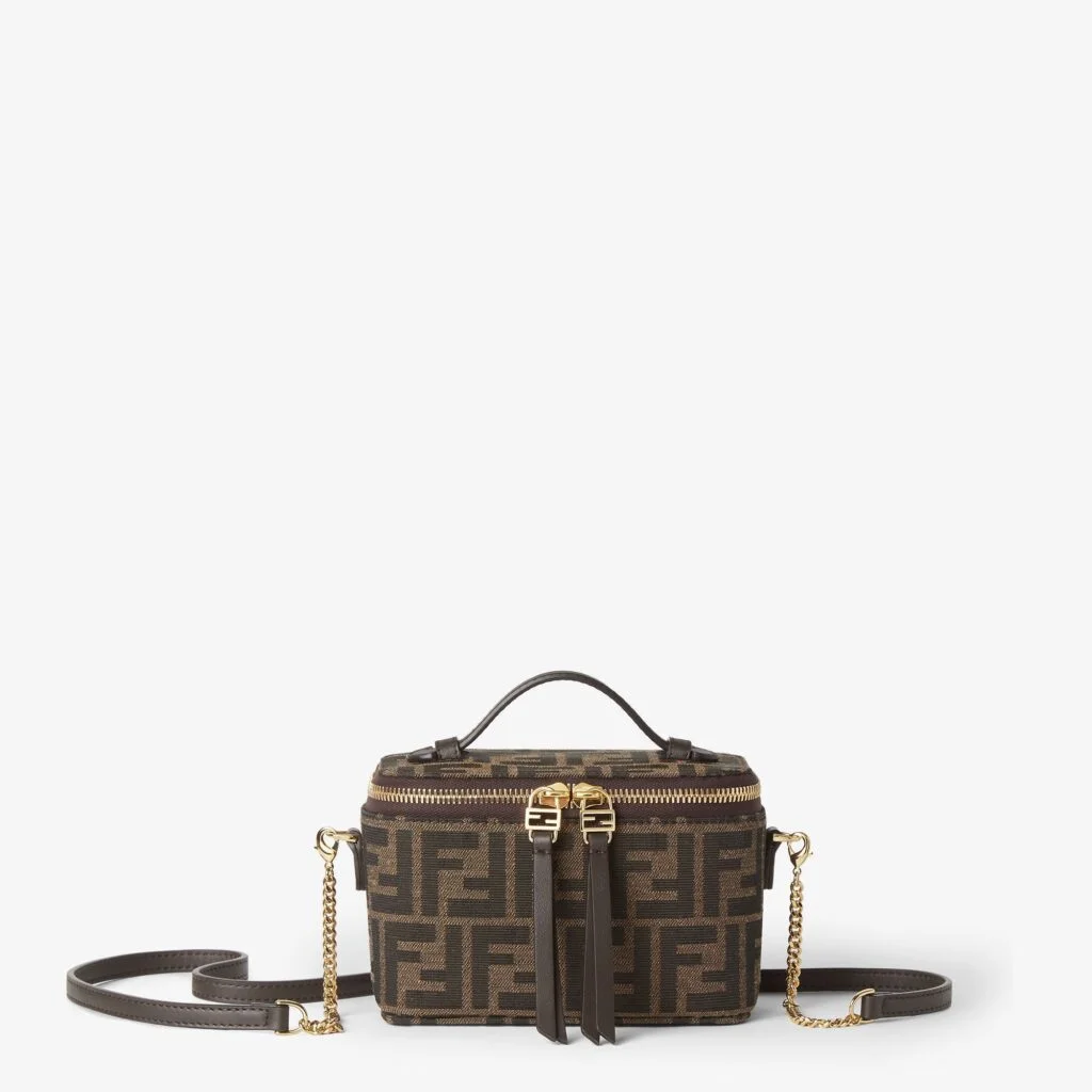 Fendi Vanity — Tobacco Brown FF Jacquard Fabric