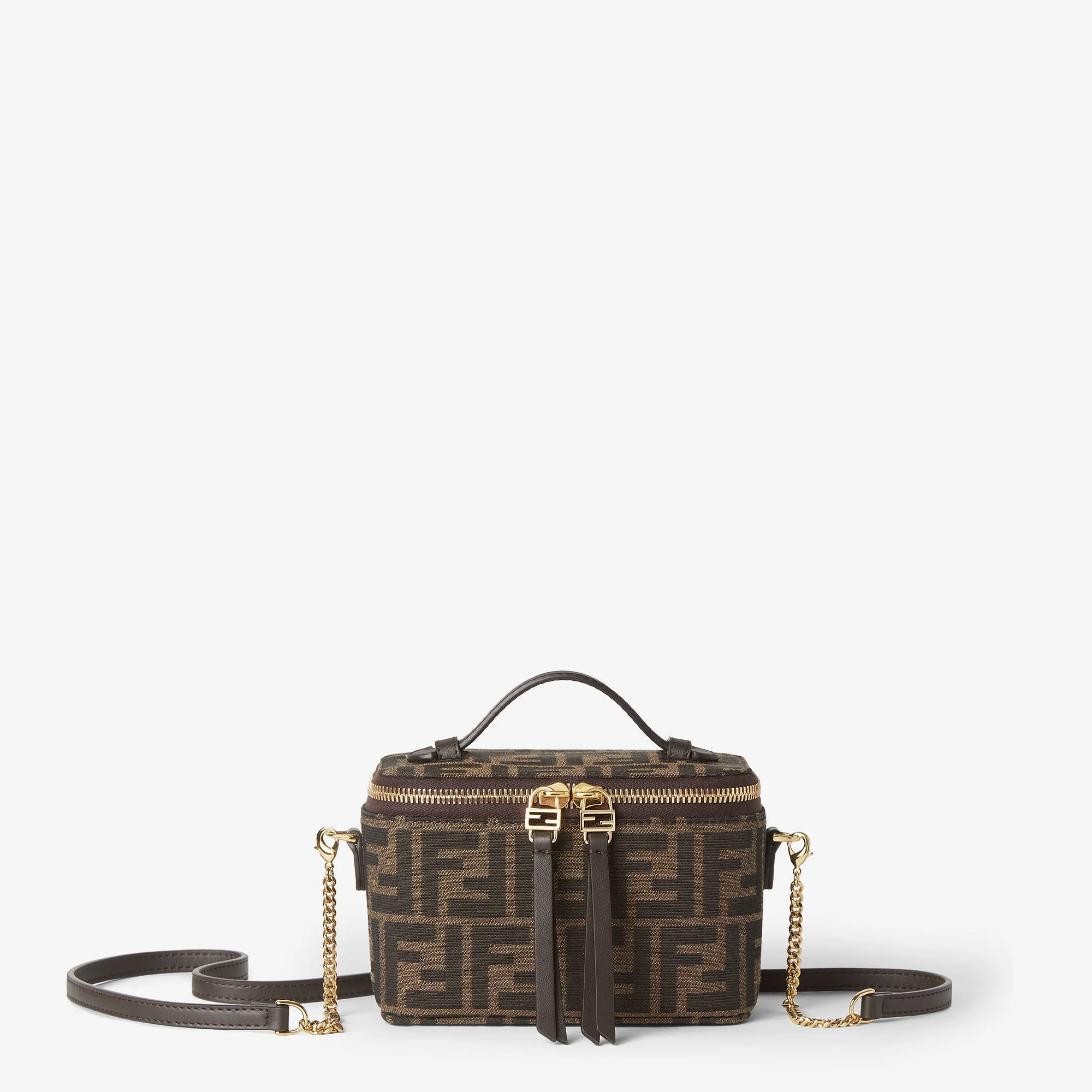 Fendi Vanity — Tobacco Brown FF Jacquard Fabric